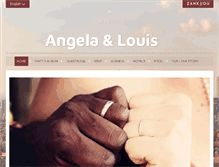 Tablet Screenshot of angelaandlouis.com